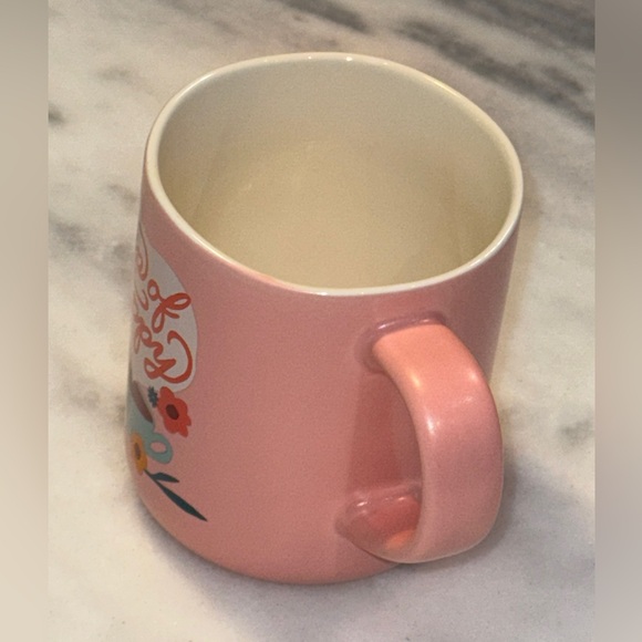 Opalhouse Stoneware Coffee Mug “Cup of Happy” pink floral - Picture 2 of 6